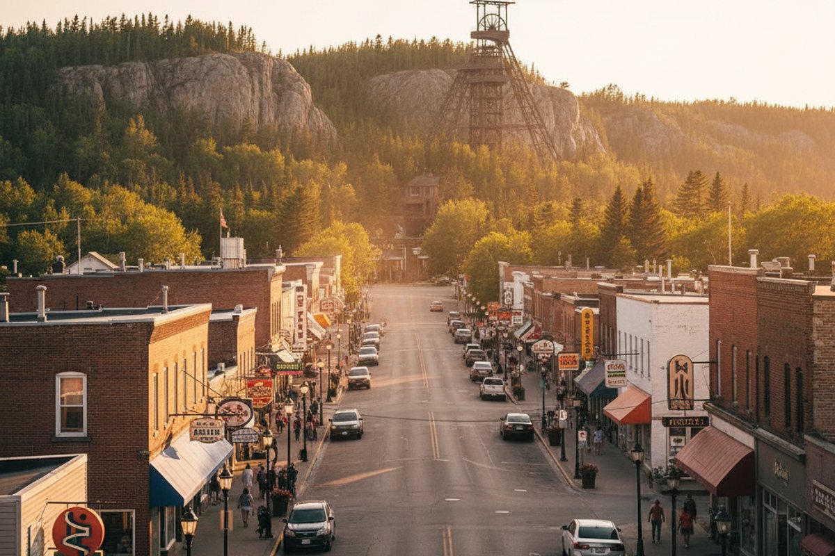 Flinty's Boardwalk along Ross Lake in Flin Flon, a free walking loop in the centre of town.